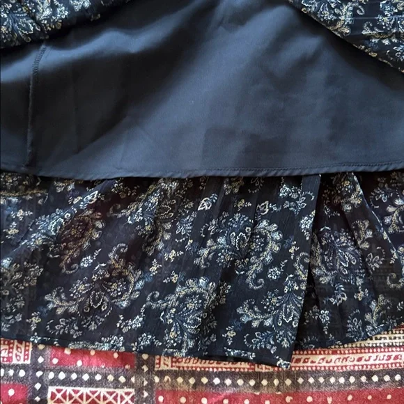 Uniqlo C Pleated Paisley Elastic Waist Skirt - Picture 8 of 11